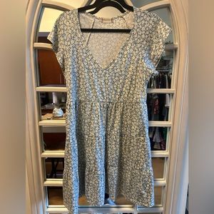 Altar’s State Summer Blue Floral Dress